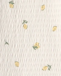Baby Girl 3-Piece Lemon Top, Bodysuit & Short Set - Yellow/Ivory