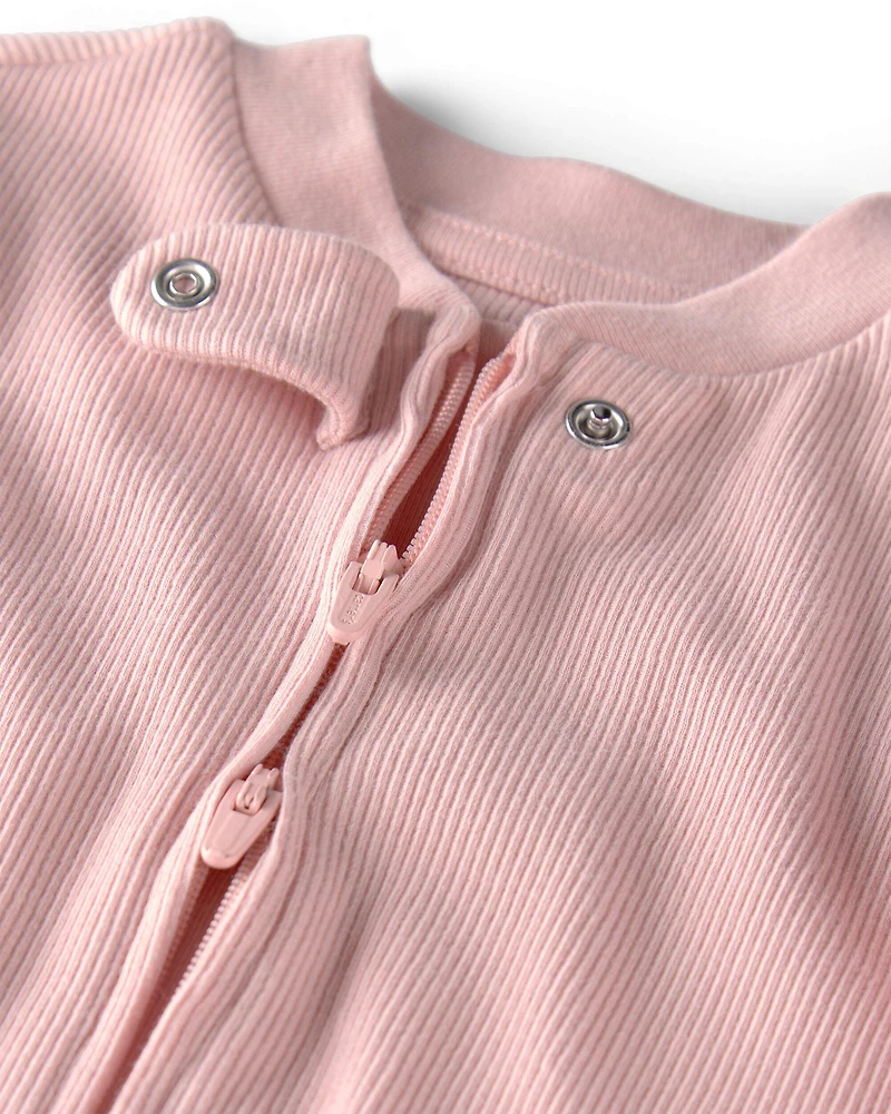 Baby Girl Organic Cotton Sleep & Play Pajama