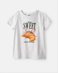 Girls Always Sweet Short-Sleeve Graphic Tee - Grey