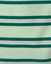 Boys Soccer 100% Cotton Short-Sleeve Snug Fit 4-Piece Pajama Set - Green/Grey