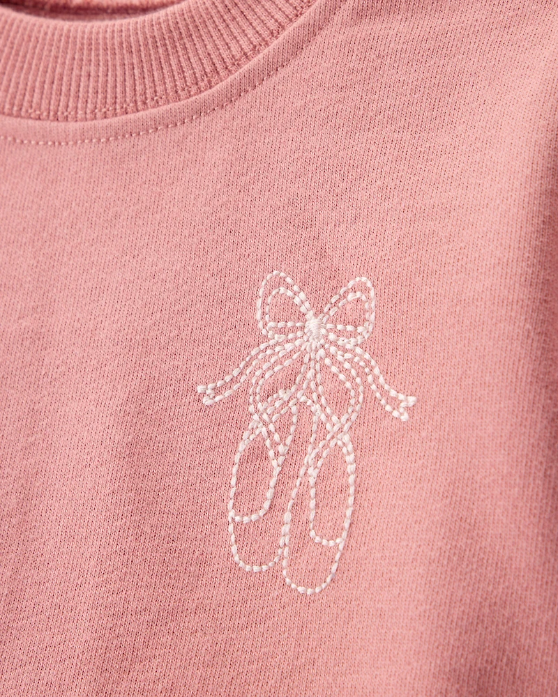 Baby 3-Piece Ballet Little Pullover Set - Pink/Ivory