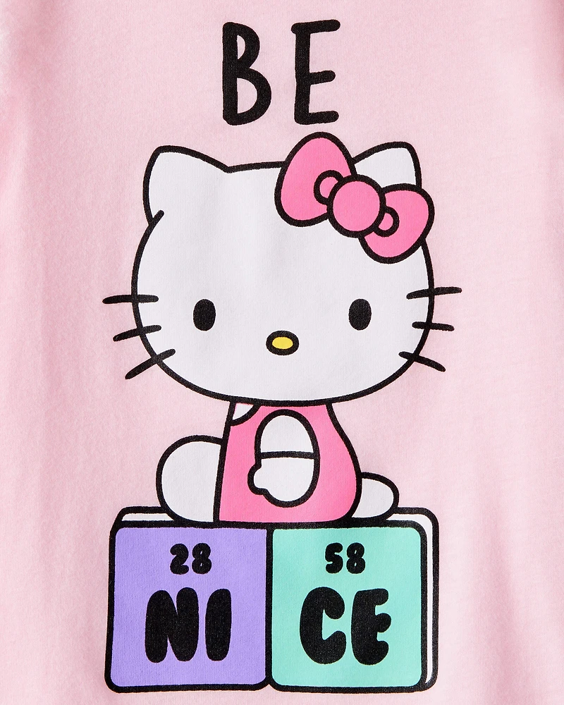 Toddler Girl Hello Kitty® "Be Nice" Short-Sleeve Graphic Tee - Pink