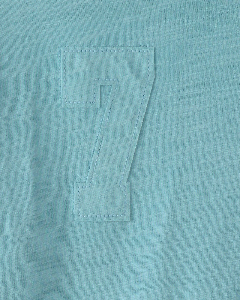 Boys New York Sports Long-Sleeve Hooded Tee - Blue