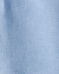 Girls Light Wash Denim Bomber Jacket - Blue