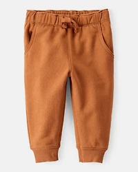 Baby Boy DayDream Fleece Cotton Jogger - Brown