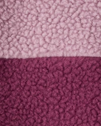 Baby Girl Teddy Fleece Quarterzip & Legging Set - Purple