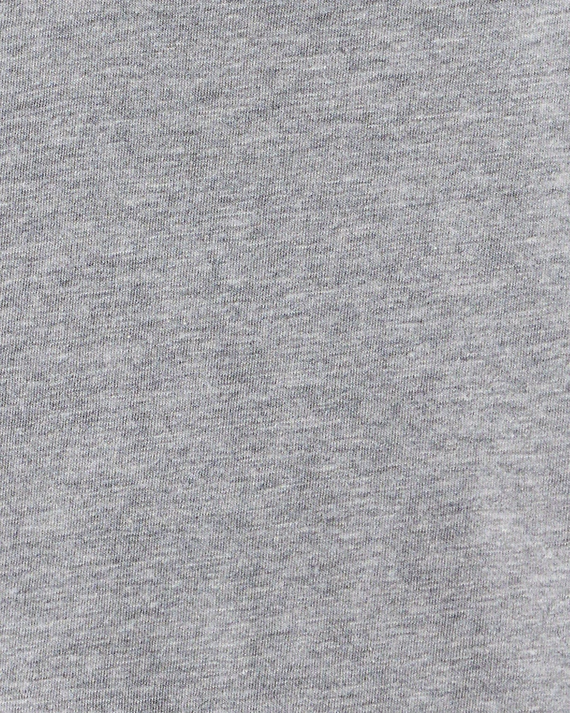 Boys Long-Sleeve Henley - Grey