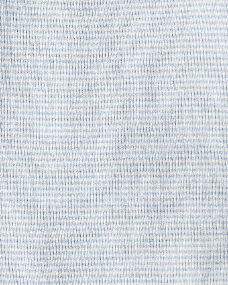 Baby Boy 4-Pack Construction Print Long-Sleeve Multipack Bodysuits - White/Navy Blue