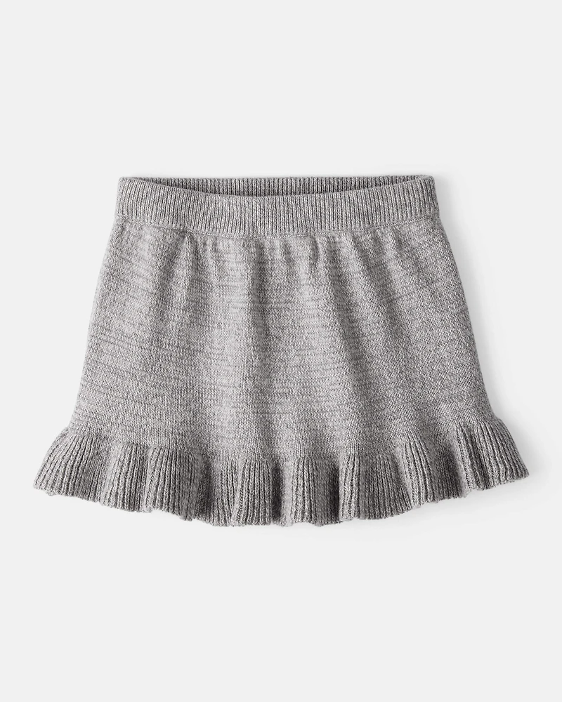 Baby Girl 100% Cotton Skirt - Grey
