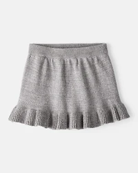 Baby Girl 100% Cotton Skirt - Grey