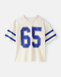 Boys Short-Sleeve Mesh Jersey - White