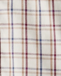 Baby Boy 2-Piece Plaid Shirt & Pant Set - Maroon/Ivory