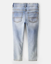 Toddler Sun Faded Light Wash Skinny-Leg Jeans
