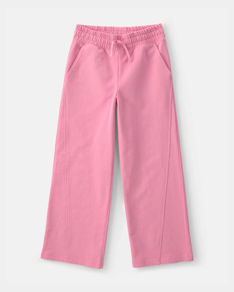 Girls 2-Piece French Terry Hoodie & Pant Set - Pink