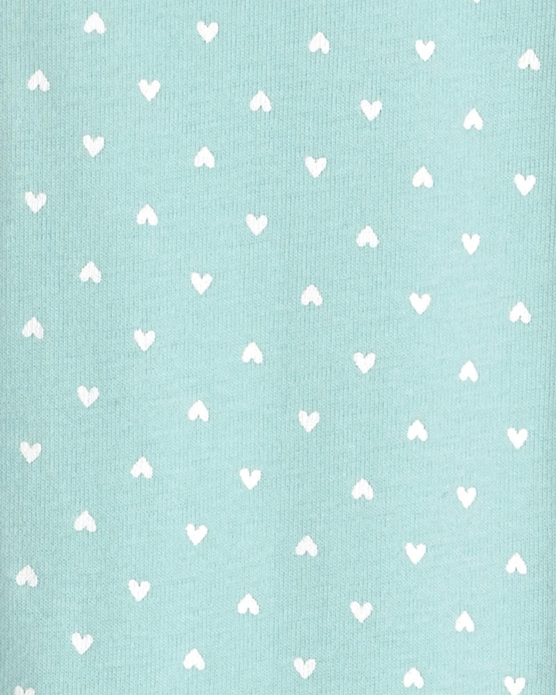 Baby Girl 2-Pack Floral Butterfly 100% Cotton Snug Fit 1-Piece Pajama - Blue/Pink