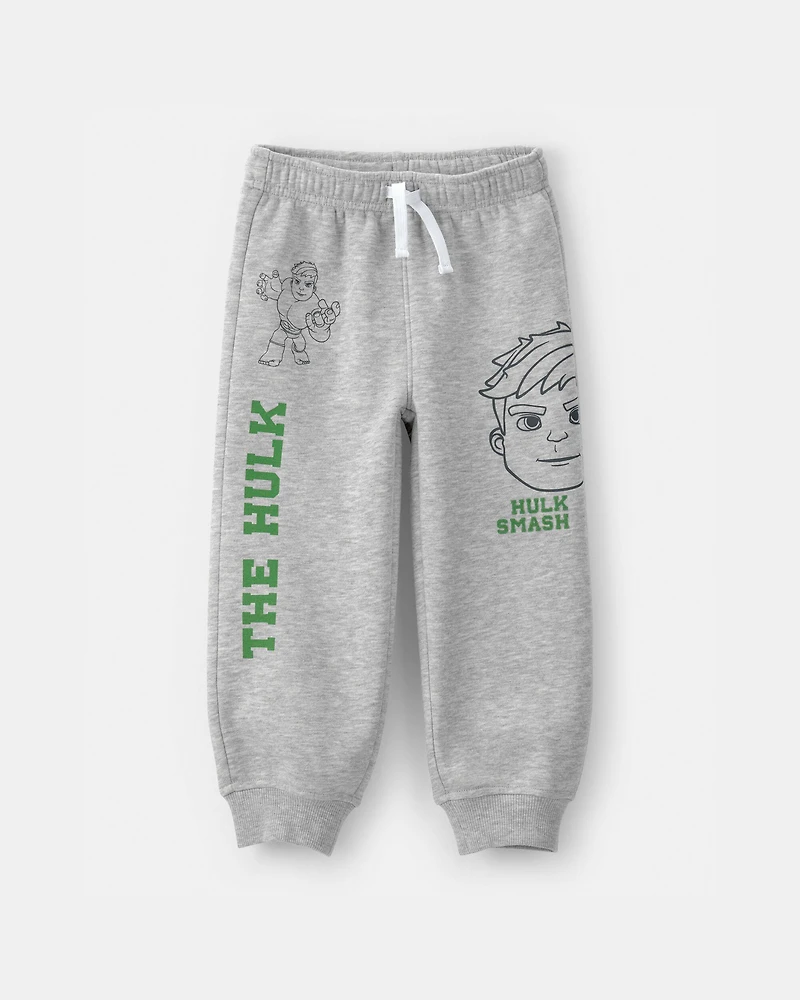 Toddler Boy ©Marvel The Incredible Hulk French Terry Joggers - Grey