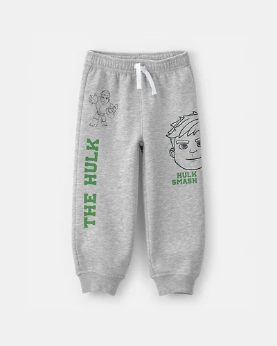 Toddler Boy ©Marvel The Incredible Hulk French Terry Joggers - Grey