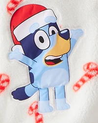 Girls Bluey™ Sherpa Hooded Zip-Up Jacket