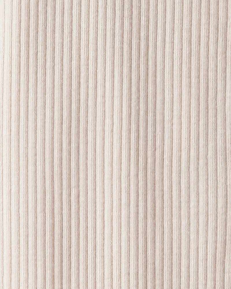 Baby Girl Bow Cotton Long-Sleeve Snug Fit Sleep & Play Pajamas - Brown