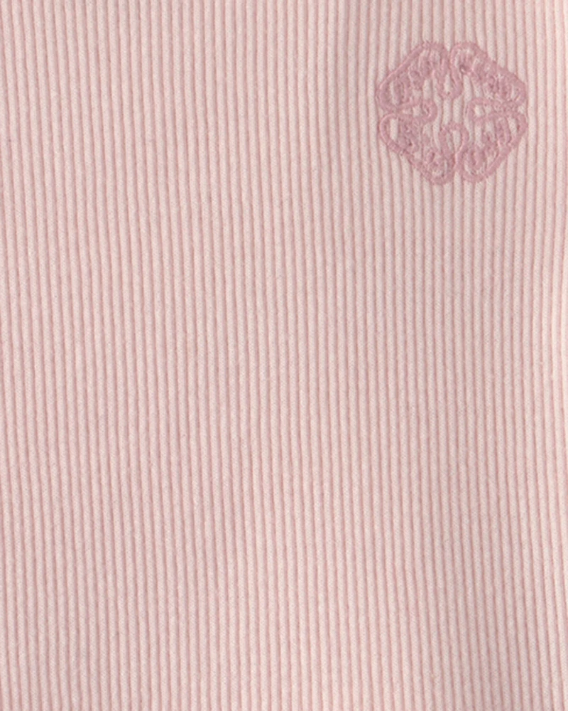Baby Girl OshKosh Logo Ribbed Tee - Pink