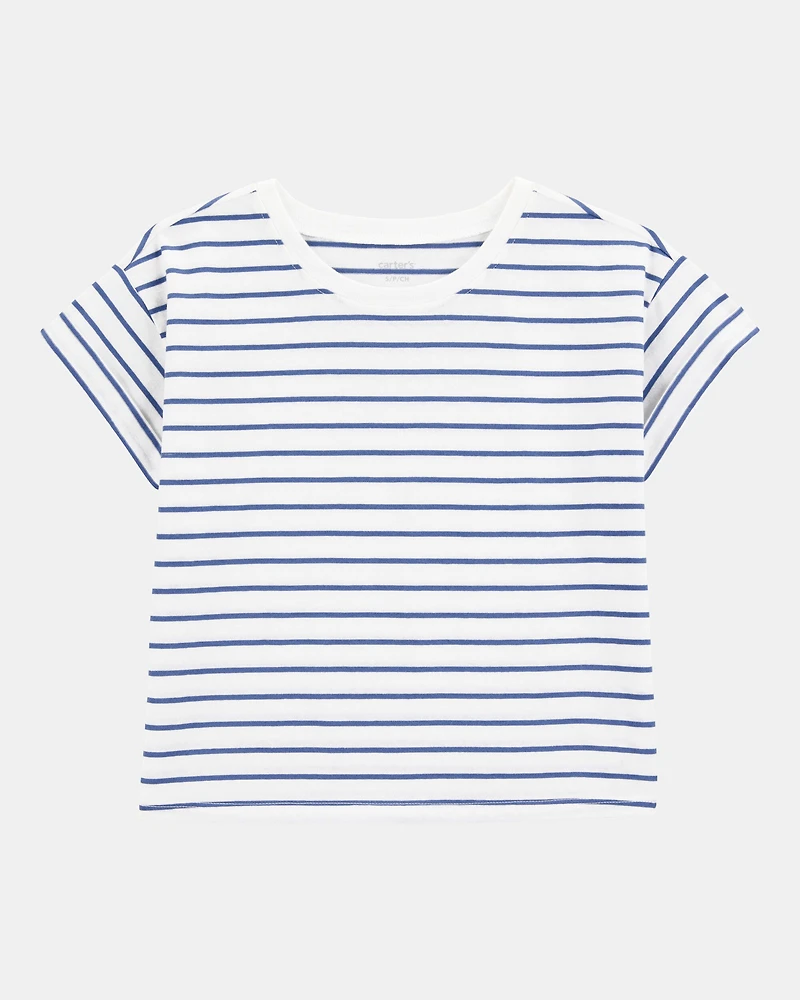 Kid Striped Short-Sleeve Fashion Top