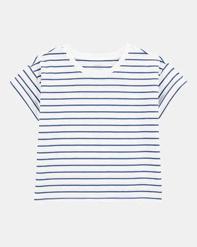 Kid Striped Short-Sleeve Fashion Top