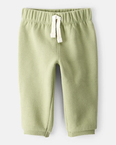 Baby Boy DayDream Fleece Pull-On Pants - Green