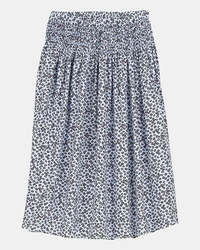 Kid Floral Maxi Skirt - Blue