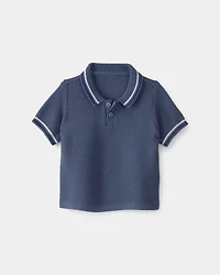 Baby Boy 2-Piece Polo Shirt & Short Set - Blue