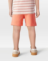 Toddler Waffle Knit Drawstring Shorts - Orange