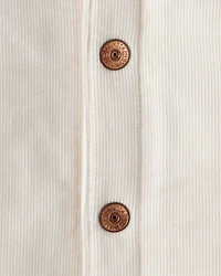 Toddler Girl Corduroy Long-Sleeve Fashion Jacket - White