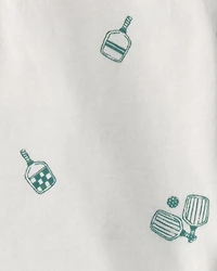 Baby Boy 3-Piece Pickleball Short-Sleeve Top, Bodysuit & Short Set