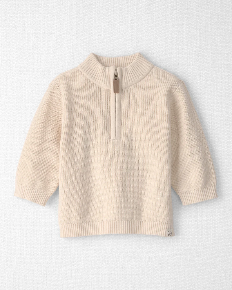 Baby Organic Cotton Quarter-Zip Pullover