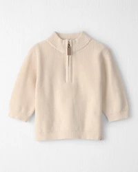 Baby Organic Cotton Quarter-Zip Pullover