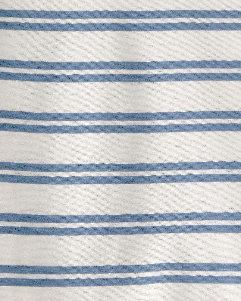 Baby Boy Striped Short-Sleeve Tee - Cream