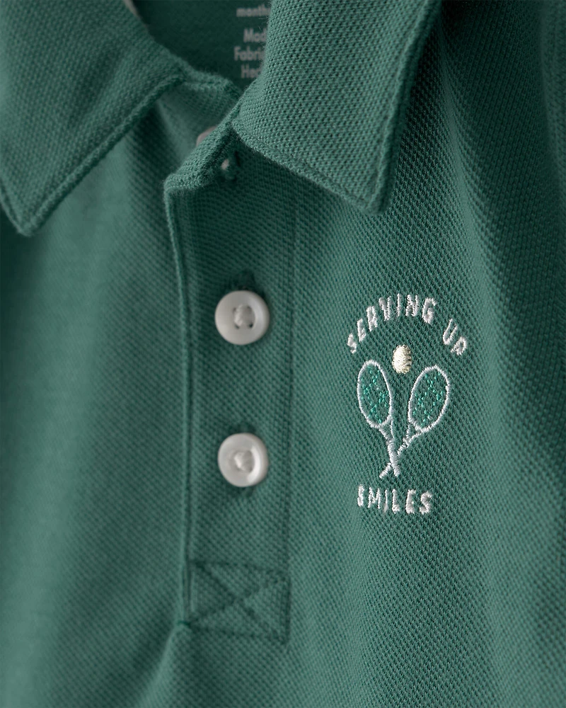 Baby Boy 2-Piece Top & Short Set - Green