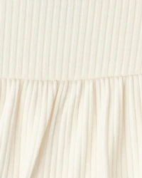 Baby Girl 5-Piece Long-Sleeve Bodysuits & Ruffle Pants Set - Purple/Cream