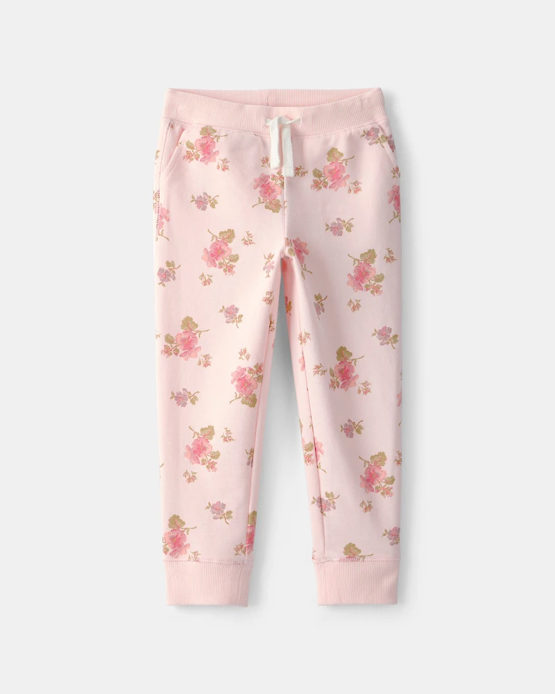 Toddler Girl 3-Piece Floral OshKosh Logo Layering Set - Pink