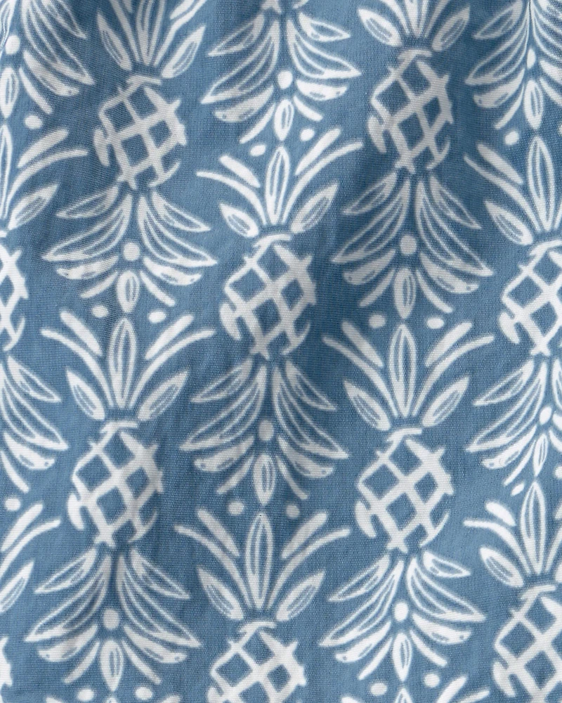 Baby Boy Recycled Swim Trunks in Bloom Lagoon