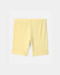 Girls Bike Shorts - Yellow