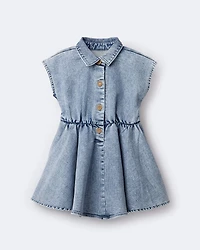 Toddler Girl Avenue Twirl™ Dress in Denim - Blue