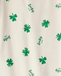 Kid St. Patrick's Day 100% Cotton Snug Fit 2-Piece Pajamas - Ivory