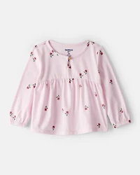 Baby Girl Floral Top - Pink