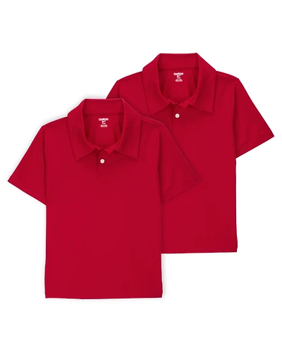 Kid -Pack Active Uniform Polo Shirts in Moisture Wicking BeCool™ Fabric