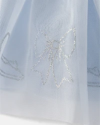 Toddler Girl Disney© Cinderella Glitter Tulle Skort - Blue
