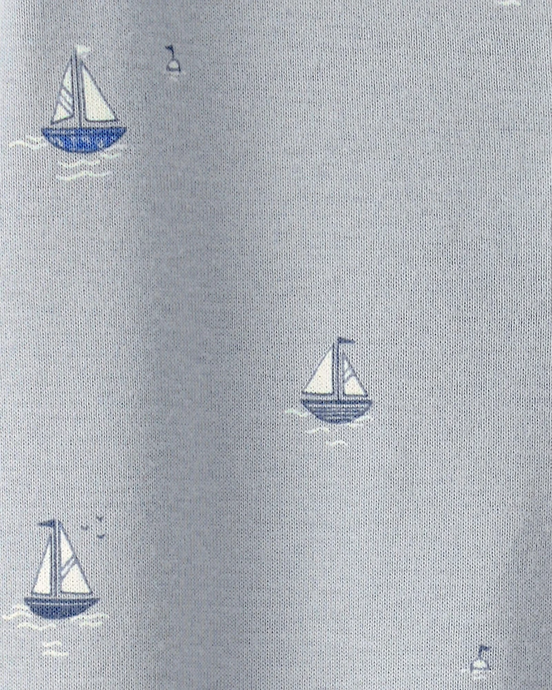 Baby Organic Cotton Sleep & Play Pajama in Sail Away
