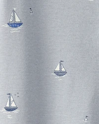 Baby Organic Cotton Sleep & Play Pajama in Sail Away