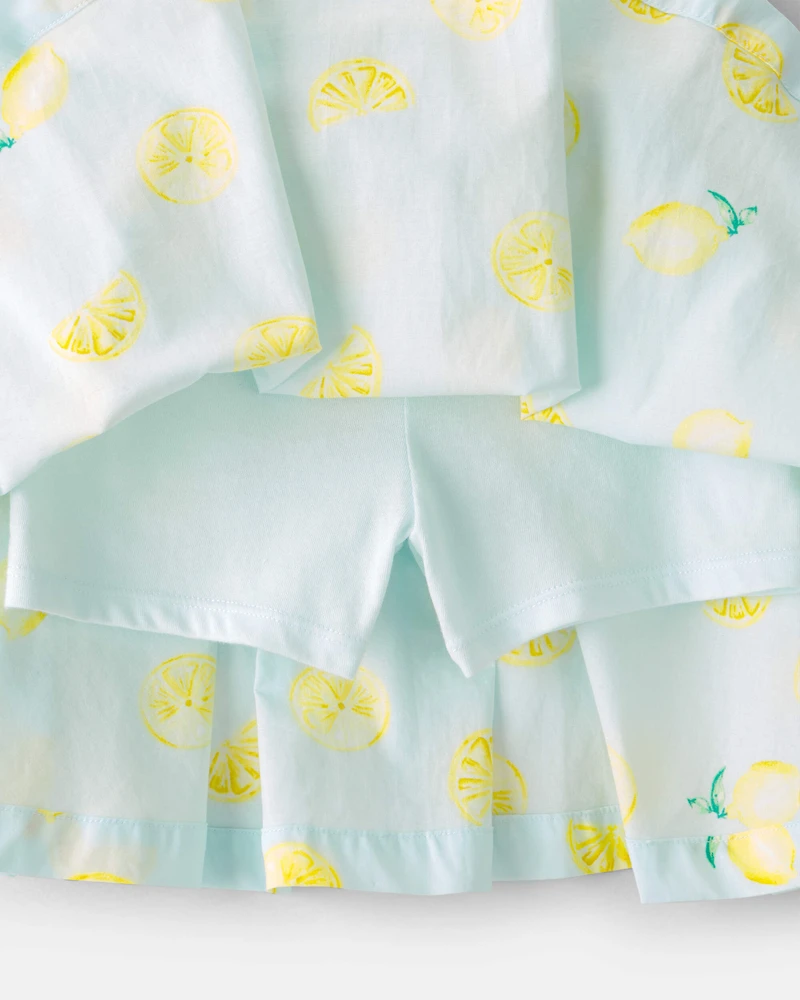 Girls Lemon Skort - Blue