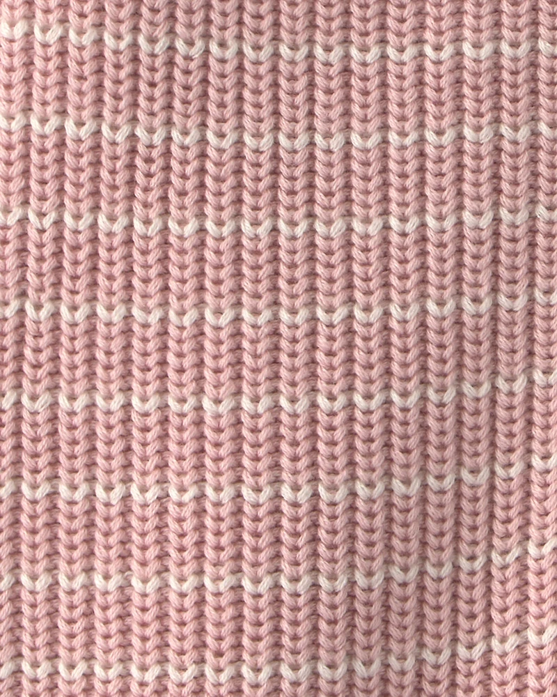 Baby Girl Organic Cotton Sweater Knit Jumpsuit