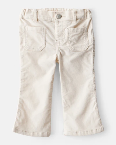 Baby Girl Flare Pants - Ivory
